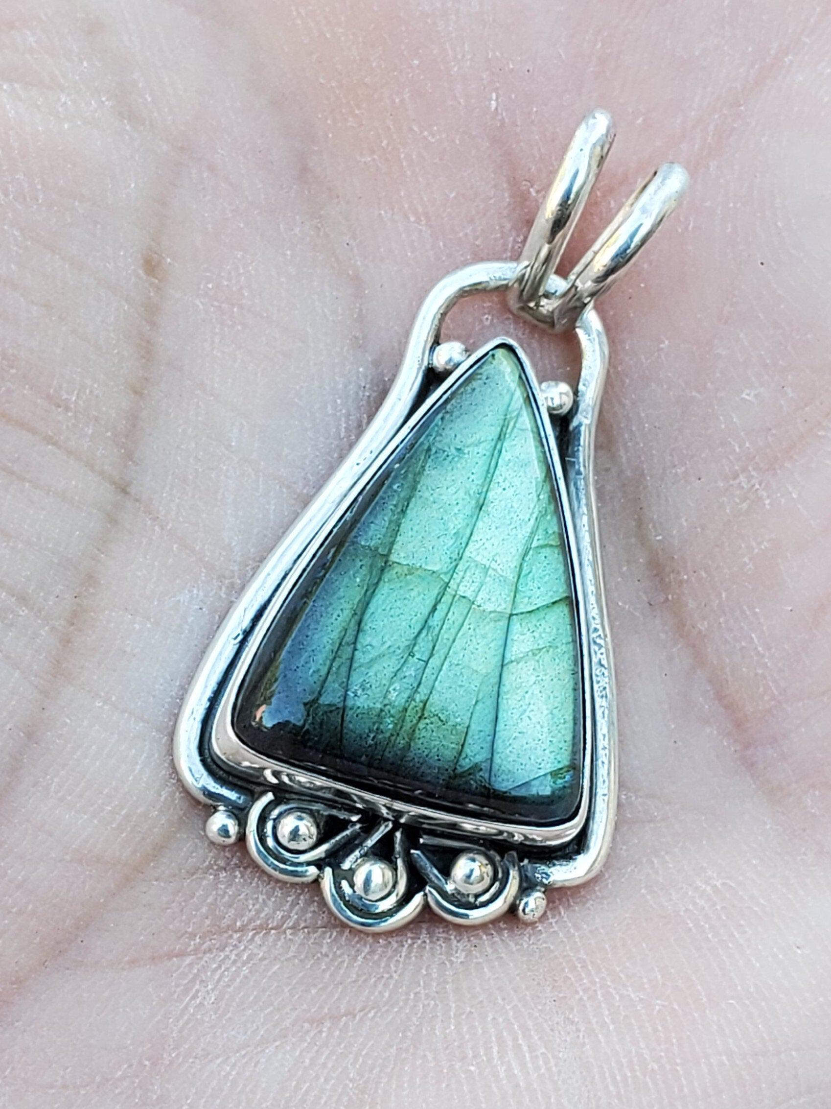 Labradorite Sterling Silver Pendant