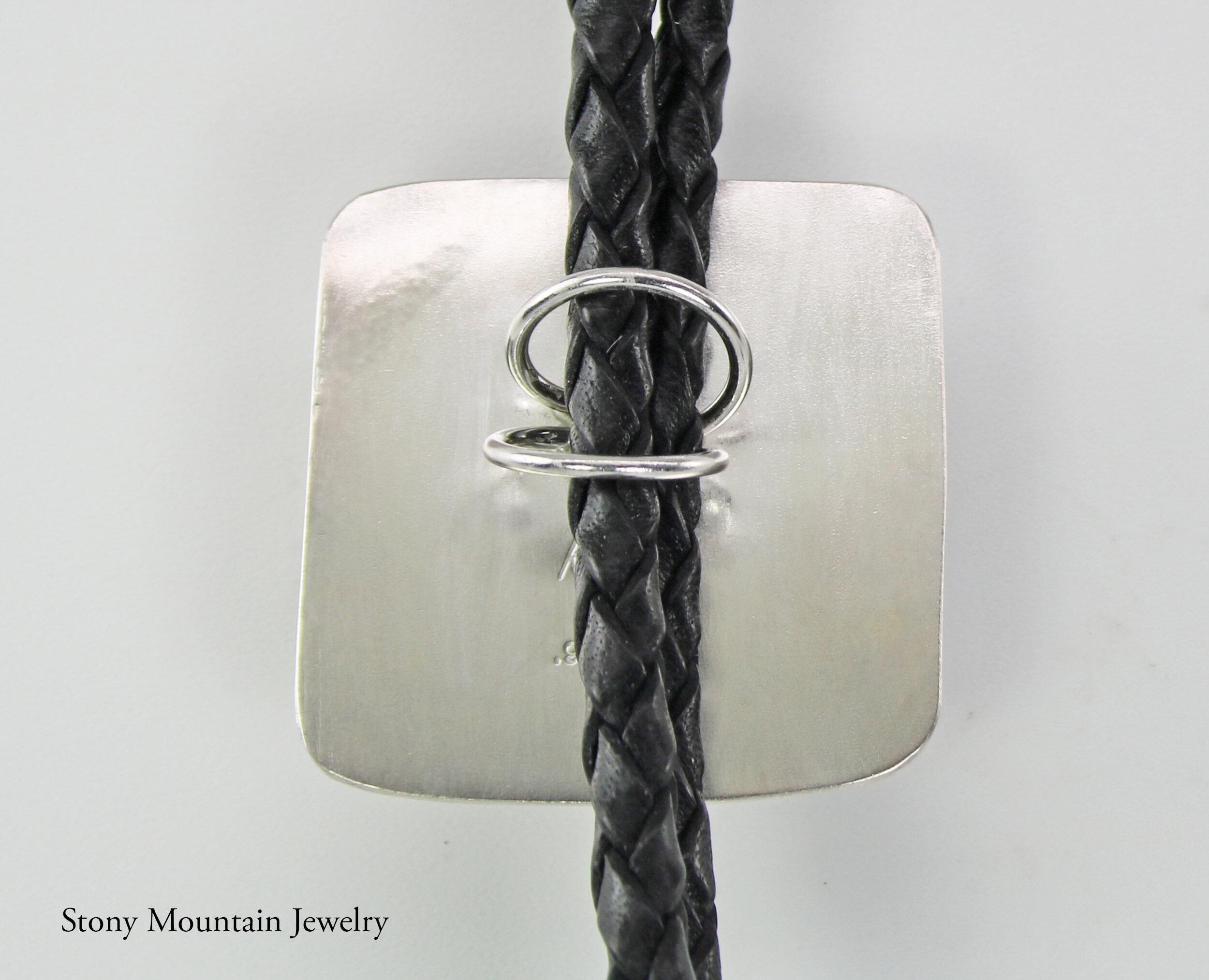 Designer Bolo Tie, Unique Custom Wedding Bolo Tie, Handmade Aurora Opal Bolo Tie for Men or Women, Sterling Silver Bolo Tie