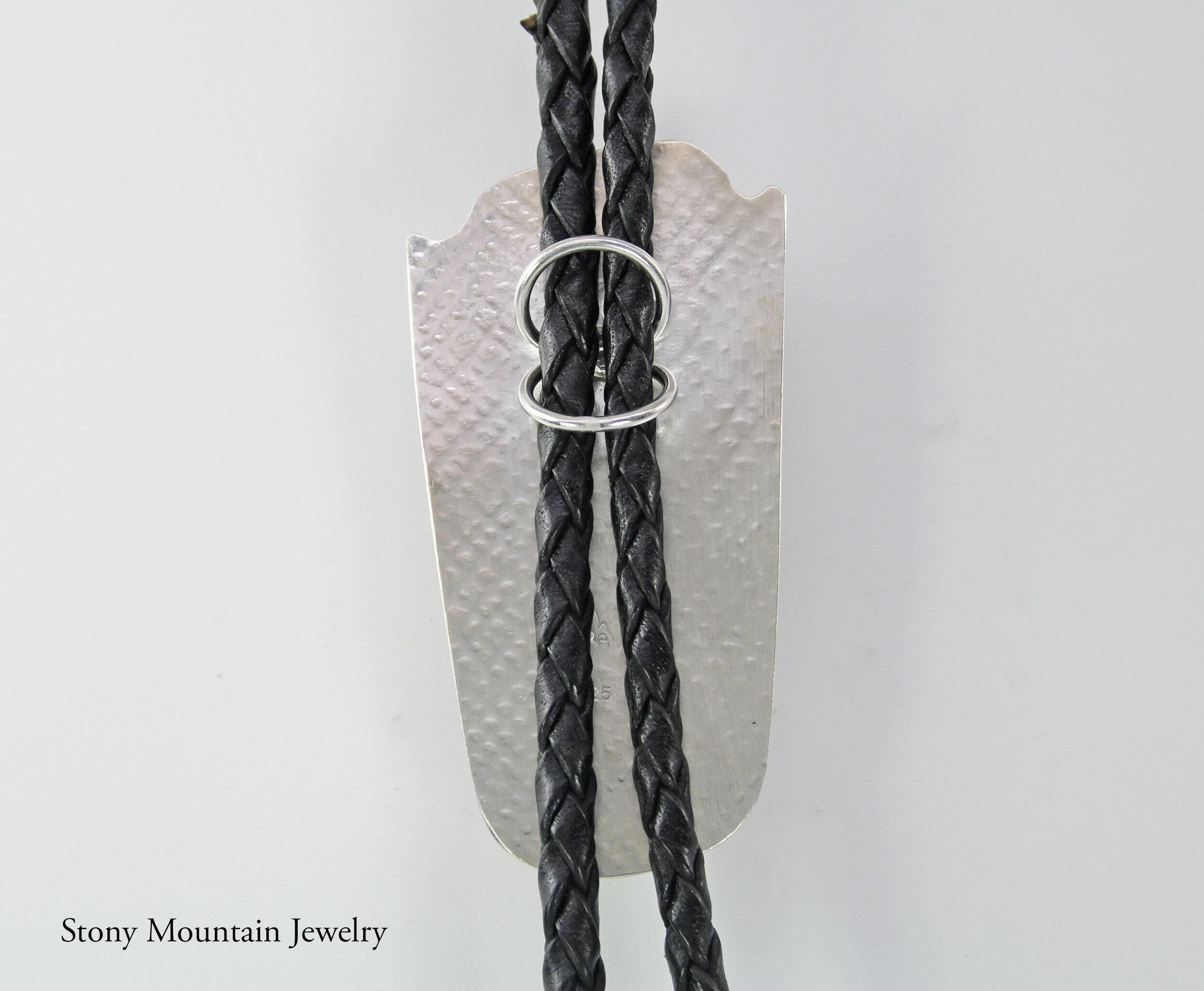 One of a Kind Bolo Tie, Handmade Apache Picture Jasper Bolo Tie, Unique Custom Wedding Bolo Tie, Sterling Silver Bolo Tie for Men or Women