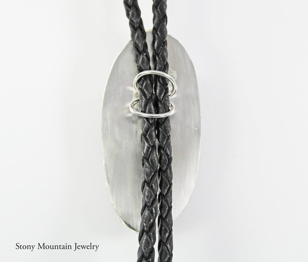 Handmade Custom Bolo Tie, Unique Wedding Bolo Tie, Charoite Bolo Tie for Men or Women, One of a Kind Sterling Silver Bolo Tie