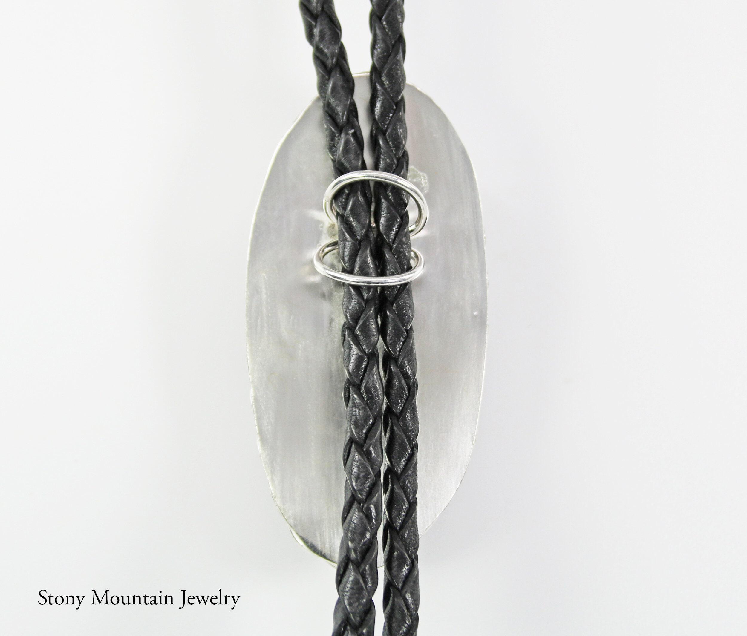 Handmade Custom Bolo Tie, Unique Wedding Bolo Tie, Charoite Bolo Tie for Men or Women, One of a Kind Sterling Silver Bolo Tie