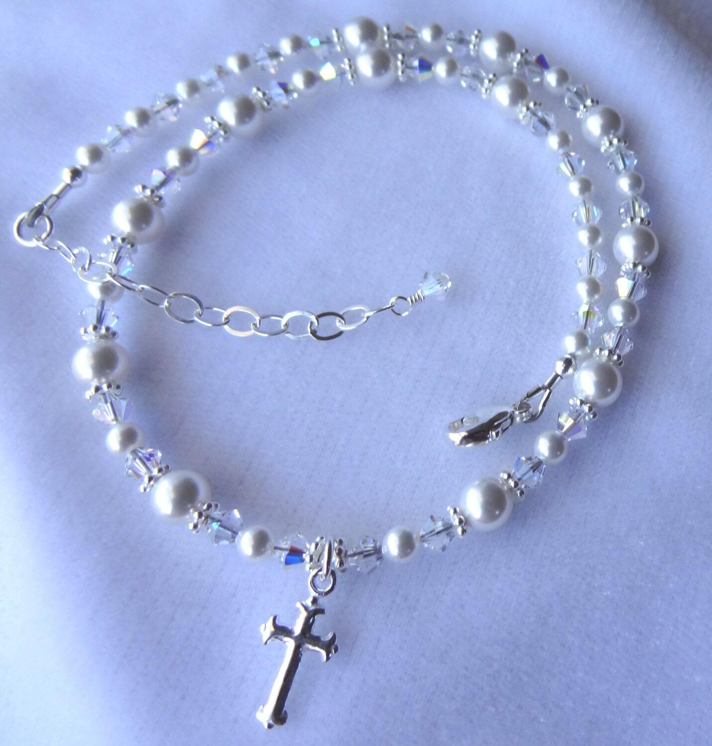 My First Holy Communion Medallion Necklace,Eucharist Medallion Necklace,Body of Christ Necklace,Personalized First Communion Necklace