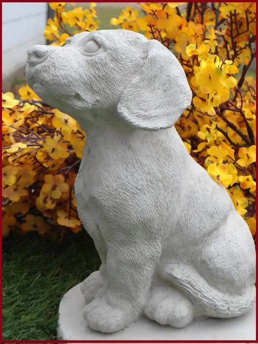 Beagle dog Concrete Statue figurine 5x5-1/2 x 8-1/4" High