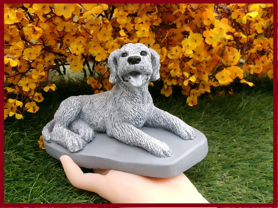 Concrete dog figurines King Charles Beagle Pekingese Korthals Griffin Sheepdog Schnauzer Akita, German Shepherd Dog Great Dane