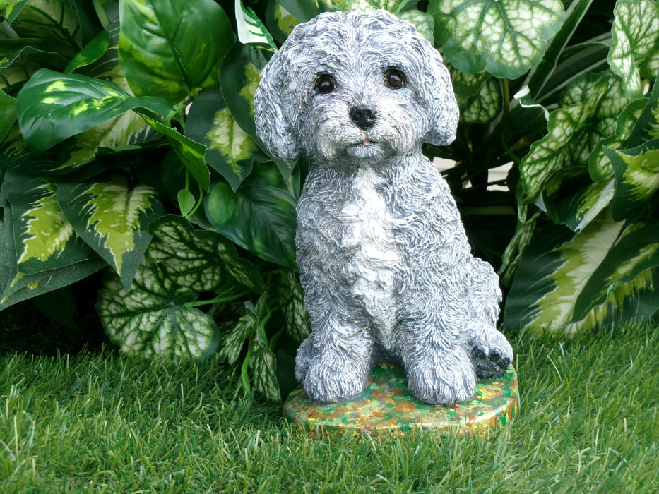 Labradoodle Cockapoo Dog Concrete 4-1/2" x 5-3/4" x 8" high