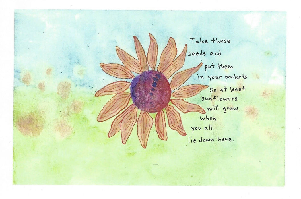 prints of original sunflower watercolor paintings