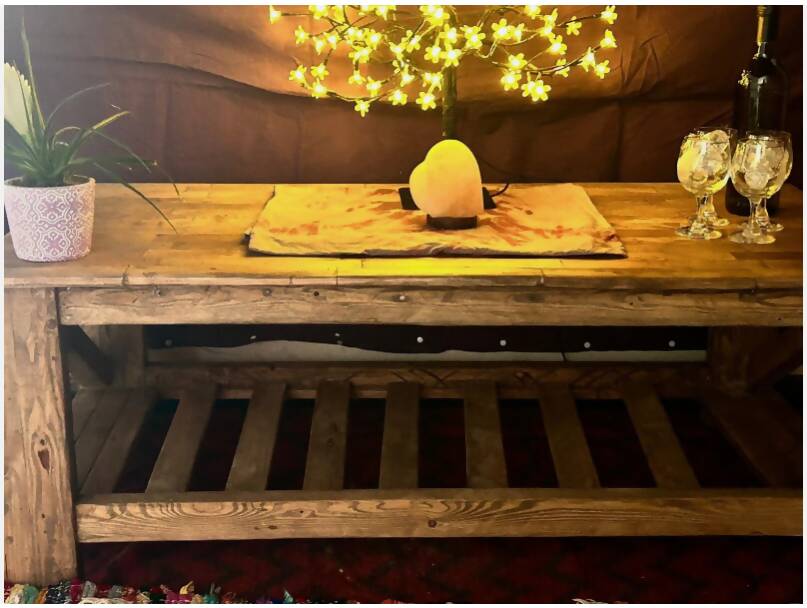 Farmhouse style Coffee table, X-cross legs, wood, handmade, solid pine, rustic, repurposed