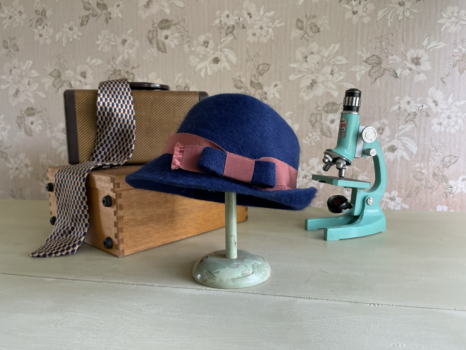 Blue Felt Trilby