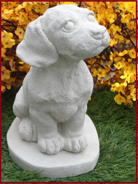 Beagle dog Concrete Statue figurine 5x5-1/2 x 8-1/4" High