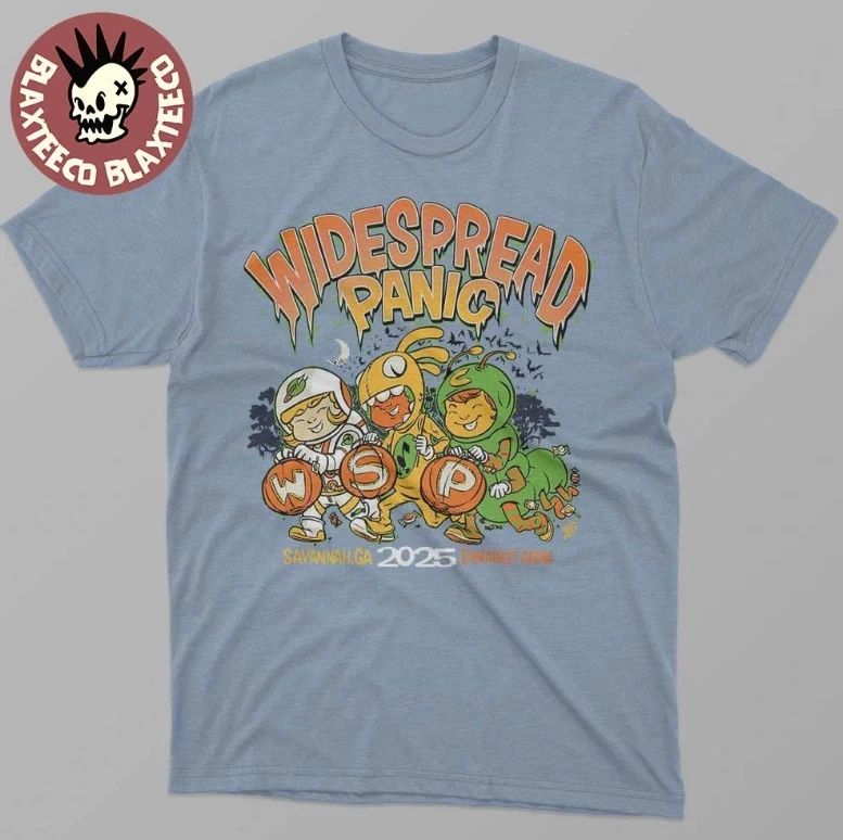 Widespread Panic Savannah Georgia 2025 Merch Tee Octo 31 Nov 1 T-Shirt S-3XL Unisex T-shirt, Sweatshirt, Hoodie, Long Sleeve Tee