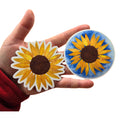 stickers of original sunflower watercolor paintings