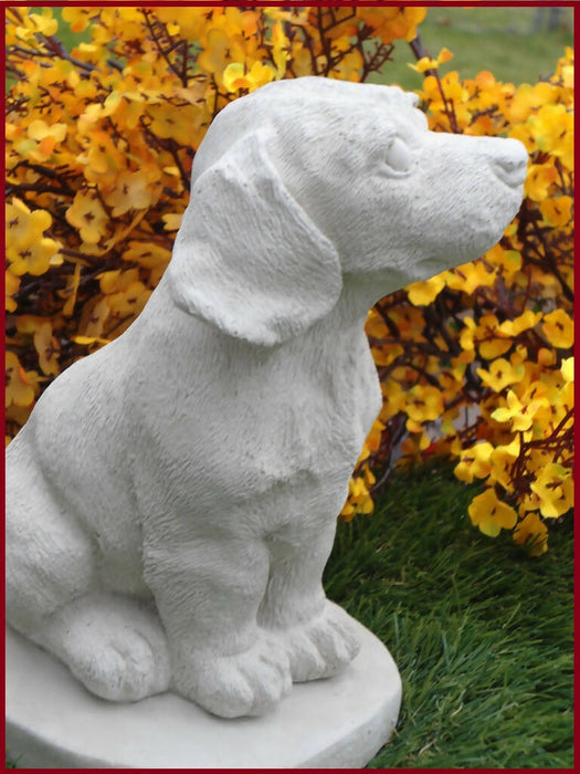 Beagle dog Concrete Statue figurine 5x5-1/2 x 8-1/4" High