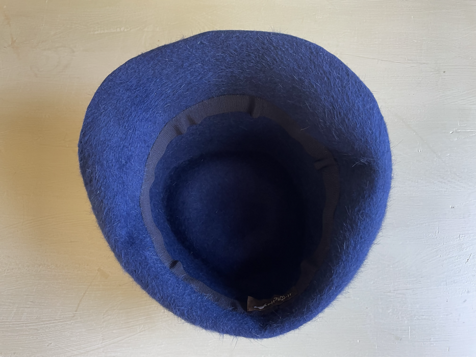 Blue Felt Trilby